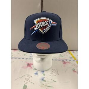 Oklahoma City Thunder OKC Mitchell & Ness NBA Snapback Hat Cap Multi Pattern NEW